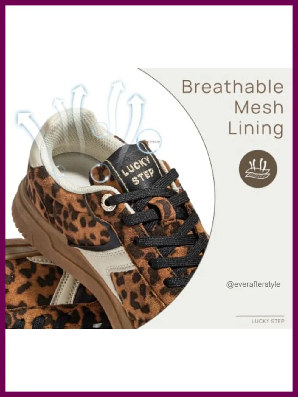 Platform Sneakers Thick Sole Lace-Up Comfortable Walking Shoes